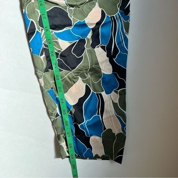 Equipment Suzette Floral Print Drawstring Silk Pants In ECLIPSEMULTI Size 4 NWOT - Picture 8 of 10